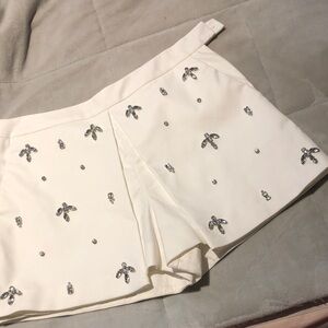 Michael Kors White Embellished Women’s Dress Shorts size 6